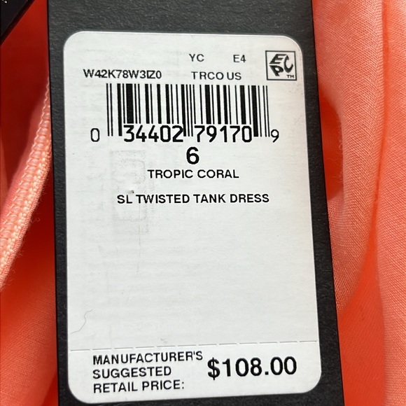 Guess Twisted Tank Dress Handkerchief Hem Racerback Lace Sz 6 NWT - Picture 8 of 9